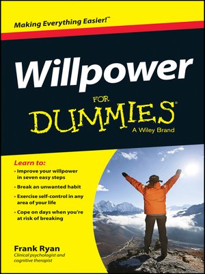 cover image of Willpower For Dummies